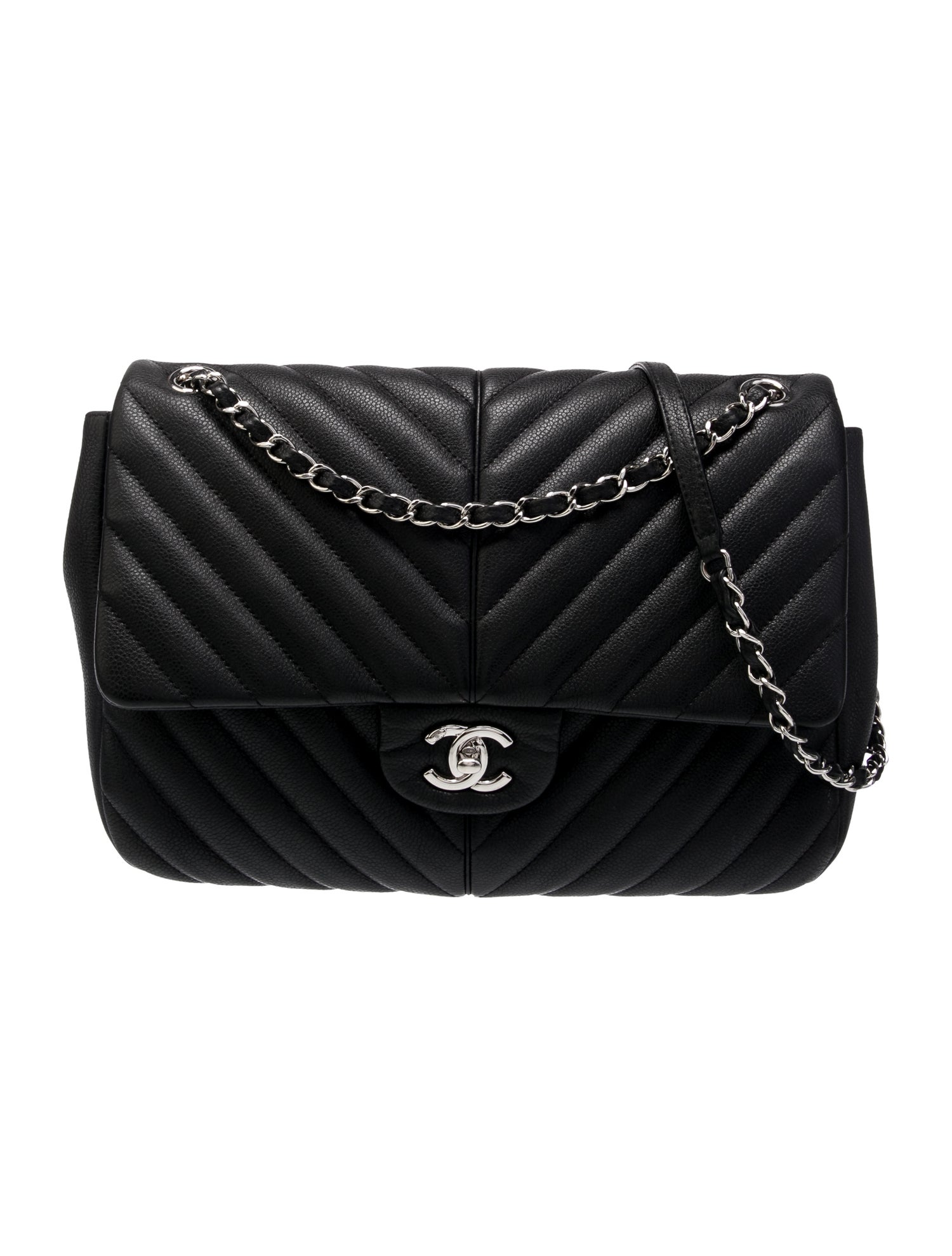 Chanel Large Chevron Puffy Flap Bag